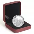 2014 (1944-) Canadian $10 D-Day 70th Anniversary 1/2 oz Fine Silver Coin - Lightly Tarnished