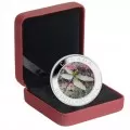 2014 Canadian $10 Green Darner Dragonfly - 1/2 oz Fine Silver Hologram Coin - Lightly Tarnished