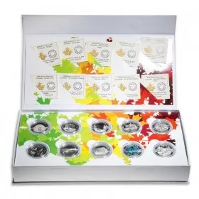 2014 Canadian $10 O Canada Series - 1/2 oz Fine Silver 10-Coin Set