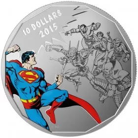 2015 Canadian $10 DC Comics™ Originals: Gauntlet - 1/2 oz Fine Silver Coloured Coin