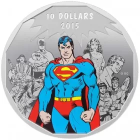 2015 Canadian $10 DC Comics™ Originals: Legacy - 1/2 oz Fine Silver Coloured Coin