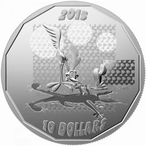 2015 Canadian $10 Looney Tunes™: Road Runner "Beep! Beep!" - 1/2 oz Fine Silver Coin