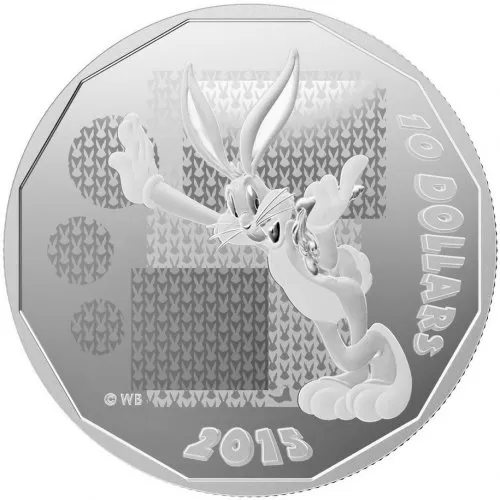 2015 Canadian $10 Looney Tunes™: Bugs Bunny "What's Up Doc?" - 1/2 oz Fine Silver Coin