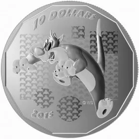 2015 Canadian $10 Looney Tunes™: Sylvester the Cat "Suffering Succotash!" - 1/2 oz Fine Silver Coin