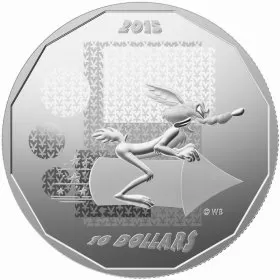 2015 Canadian $10 Looney Tunes™: Wile E. Coyote "Super Genius" - 1/2 oz Fine Silver Coin