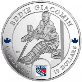 2015 Canadian $10 NHL® Goalies: Eddie Giacomin - 1/2 oz Fine Silver Coin