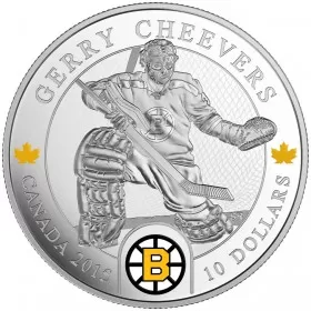 2015 Canadian $10 NHL® Goalies: Gerry Cheevers - 1/2 oz Fine Silver Coin - Coin in Capsule - COA Only