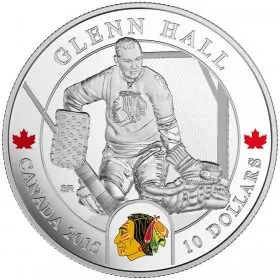 2015 Canadian $10 NHL® Goalies: Glenn Hall - 1/2 oz Fine Silver Coin