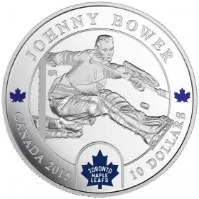 2015 Canadian $10 NHL® Goalies: Johnny Bower - 1/2 oz Fine Silver Coin