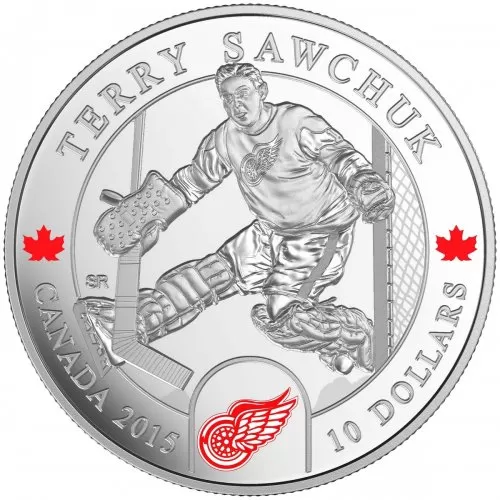 2015 Canadian $10 NHL® Goalies: Terry Sawchuk - 1/2 oz Fine Silver Coin