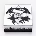 2016 Canadian $10 Batman v Superman: Dawn of Justice™ - Logo - 1/2 oz Fine Silver Coin - tarnished coin