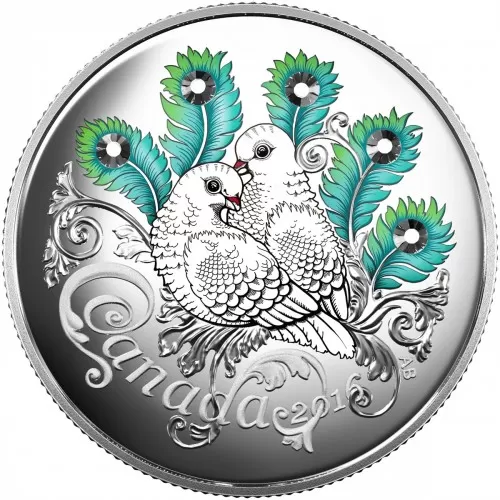 2016 Canadian $10 Celebration of Love - Fine Silver Coin
