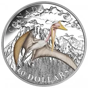 2016 Canadian $10 Day of the Dinosaurs: Terror of the Sky - 1/2 oz Fine Silver Coin