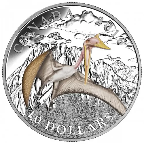 2016 Canadian $10 Day of the Dinosaurs: Terror of the Sky - 1/2 oz Fine Silver Coin