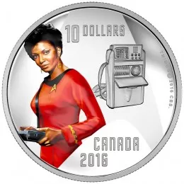 2016 Canadian $10 Star Trek™ Crew: Uhura 1/2 oz Fine Silver Coin