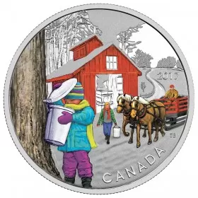 2017 Canadian $10 Iconic Canada: Sugar Shack - 1/2 oz Fine Silver Coin