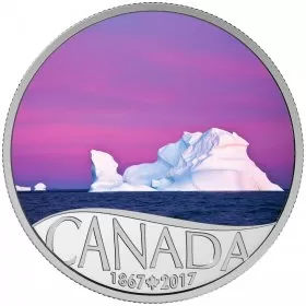 2017 Canadian $10 Celebrating Canada's 150th: Iceberg at Dawn - 1/2 oz Fine Silver Coin
