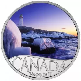2017 Canadian $10 Celebrating Canada's 150th: Lighthouse at Peggy’s Cove - 1/2 oz Fine Silver Coin