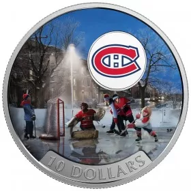 2017 Canadian $10 Passion to Play: Montreal Canadiens - 1/2 oz Fine Silver Coin