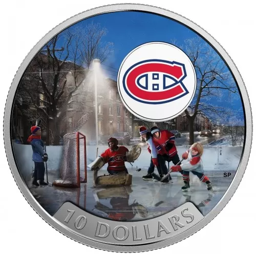 2017 Canadian $10 Passion to Play: Montreal Canadiens - 1/2 oz Fine Silver Coin