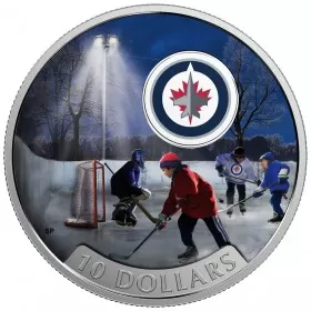 2017 Canadian $10 Passion to Play: Winnipeg Jets - 1/2 oz Fine Silver Coin