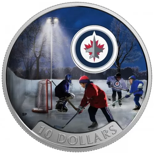 2017 Canadian $10 Passion to Play: Winnipeg Jets - 1/2 oz Fine Silver Coin