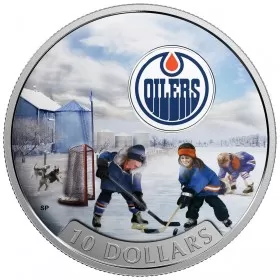 2017 Canadian $10 Passion to Play: Edmonton Oilers - 1/2 oz Fine Silver Coin
