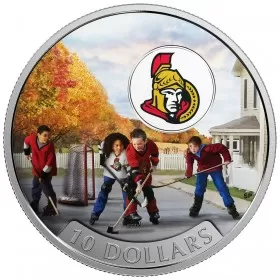 2017 Canadian $10 Passion to Play: Ottawa Senators - 1/2 oz Fine Silver Coin
