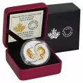 2018 Canadian $10 Yin & Yang: Tiger & Dragon 1 oz Silver Coloured Coins