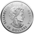 2018 Canadian $10 Maple Leaves 1/2 oz Fine Silver Coin