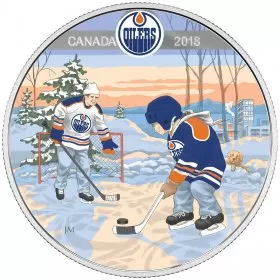 2018 Canadian $10 Learning to Play: Edmonton Oilers - Fine Silver Coin