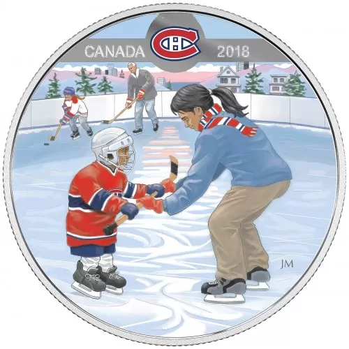 2018 Canadian $10 Learning to Play: Montreal Canadiens - Fine Silver Coin