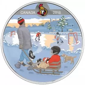 2018 Canadian $10 Learning to Play: Ottawa Senators - Fine Silver Coin