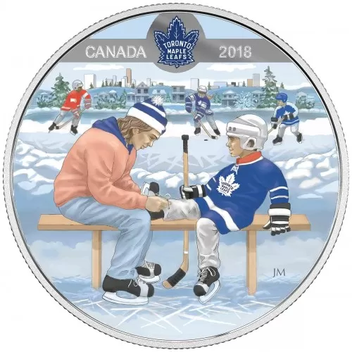 2018 Canadian $10 Learning to Play: Toronto Maple Leafs - Fine Silver Coin