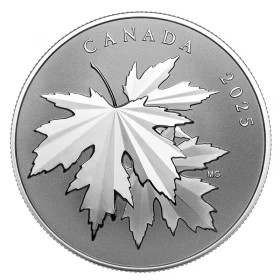 2025 Canada $10 Gleaming Maple Leaves - 1/2 oz Fine Silver Coin