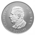 2025 Canada $10 Gleaming Maple Leaves - 1/2 oz Fine Silver Coin