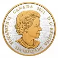 2021 Canadian $125 Triumphant Dragon 1/2 Kilo Gold-plated Silver Coin