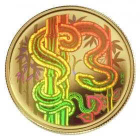 2001 Canada 18-karat Gold $150 Hologram Coin - Lunar Year of the Snake