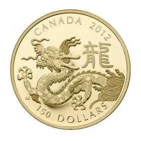 2012 Canada 18-karat Gold $150 Coin - Lunar Year of the Dragon
