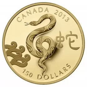 2013 Canadian $150 Year of the Snake - 18-karat Gold Coin