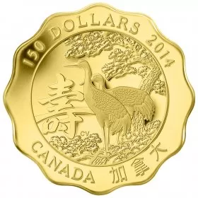 2014 Canadian $150 Blessings of Longevity - Pure Gold Coin