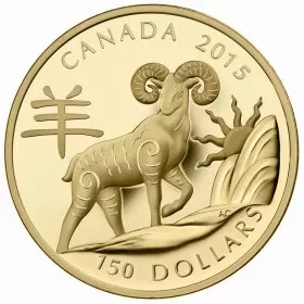 2015 Canadian $150 Lunar Year of the Sheep - 18-karat Gold Coin