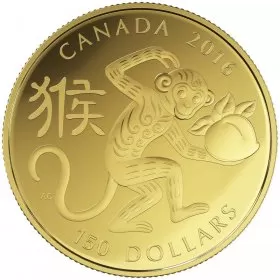 2016 Canadian $150 Year of the Monkey - 18-karat Gold Coin