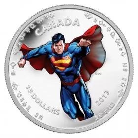2013 Canadian $15 Modern Day Superman™ - 1/2 oz Fine Silver Coin