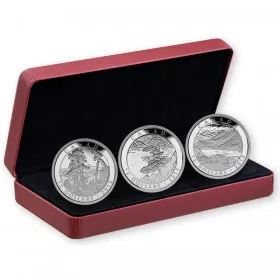 2015 Canadian $15 Artwork by Franklin Carmichael - Fine Silver 3-Coin Set