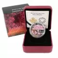 2016 Canadian $15 Celebration of Spring: Cherry Blossoms Fine Silver Coloured Coin