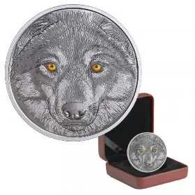 2017 Canadian $15 In The Eyes of the Wolf - Fine Silver Coin (Glow-In-The-Dark)