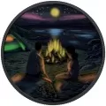 2017 Canadian $15 Great Canadian Outdoors: Around the Campfire - Fine Silver Coin (Glow-In-The-Dark)
