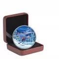 2017 Canadian $15 Great Canadian Outdoors: Night Skiing - Fine Silver Coin (Glow-In-The-Dark)