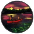 2017 Canadian $15 Great Canadian Outdoors: Sunset Canoeing - Fine Silver Coin (Glow-In-The-Dark)